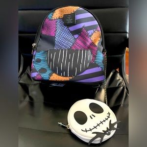 The Nightmare Before Christmas Mini Backpack with Coin Purse NWT